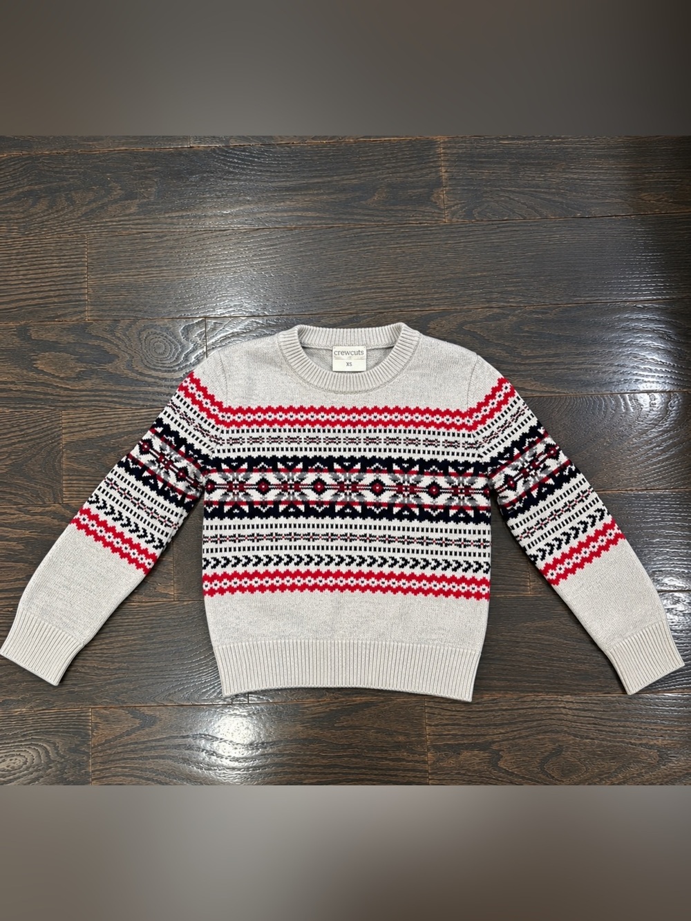 Jcrew Boy's Gray Patterned Sweater